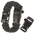 Whistle and Bottle-Opener Paracord Survival Bracelet